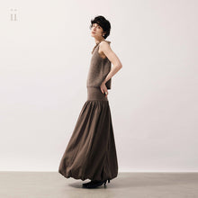 Load image into Gallery viewer, Smoky Brown Wool Tassel Top