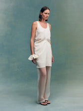 Load image into Gallery viewer, Rice Paper Silk U-neck Dress
