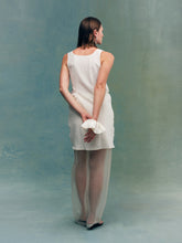 Load image into Gallery viewer, Rice Paper Silk U-neck Dress