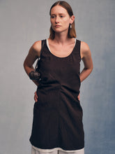 Load image into Gallery viewer, Umber Silk U-neck Dress
