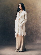 画像をギャラリービューアに読み込む, Cashmere Fringe Cardigan