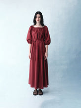 Load image into Gallery viewer, Plum Off Shouler Cozy Dress