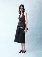 Load image into Gallery viewer, Black Fringe Skirt