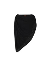 将图片加载到图库查看器,Black Wool Scarf Top
