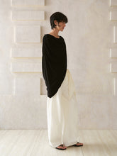 将图片加载到图库查看器,Black Wool Scarf Top