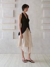 Load image into Gallery viewer, Almond Weave TIe Skirt