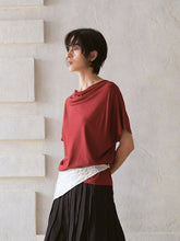 Load image into Gallery viewer, Black Tea Cozy Wide-neck Tee