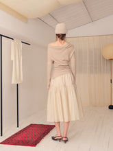 Load image into Gallery viewer, Almond Pleated Skirt