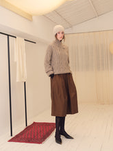 Load image into Gallery viewer, Umber Cotton Round Skirt