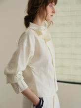 Load image into Gallery viewer, Ivory Fold Collar Shirt