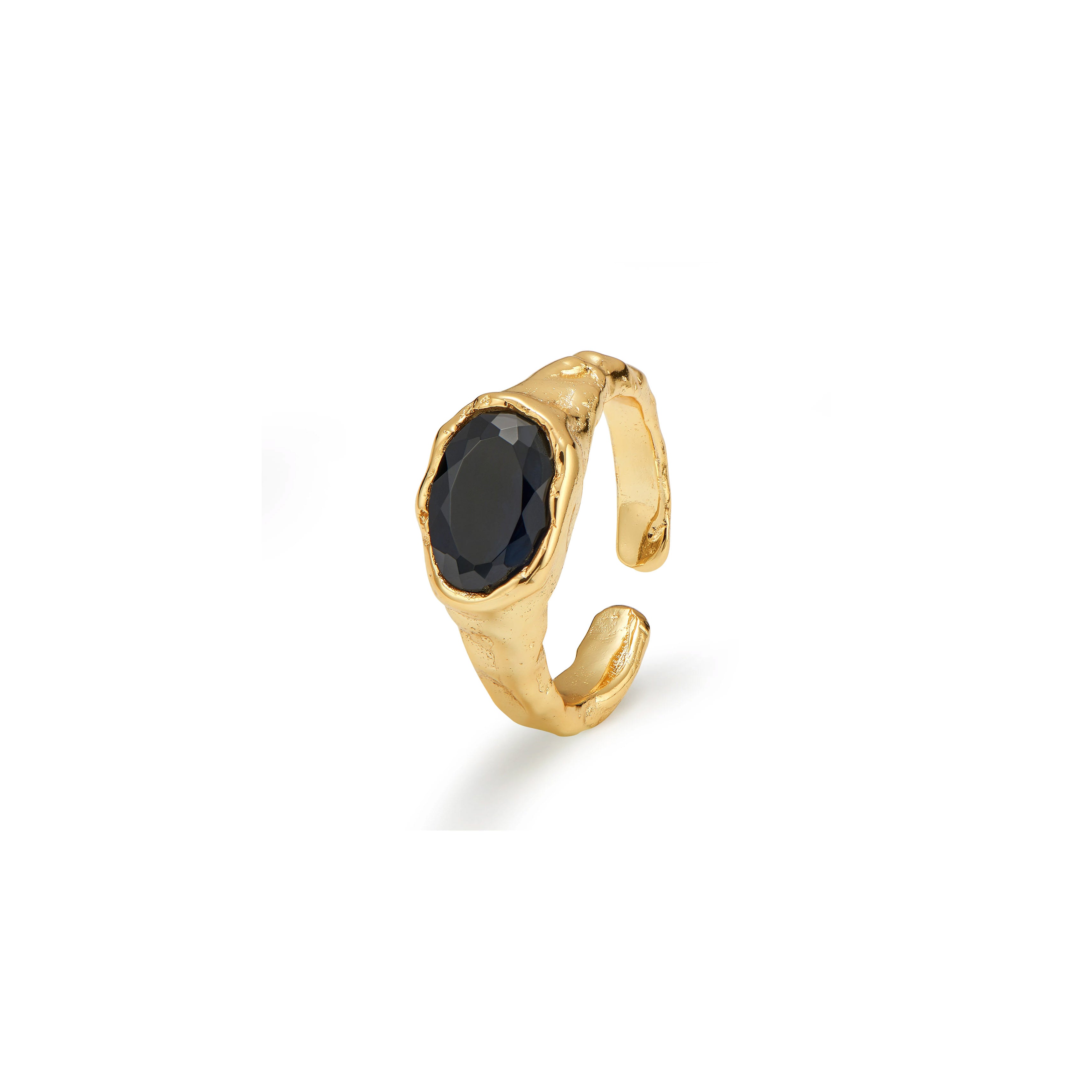 Onyx ring アイリービーチ　9号　ゴールド Onyx ring | IRIEBEACH