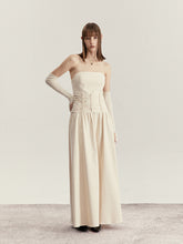 Load image into Gallery viewer, Wheat Strapless Dress (Gloves included)