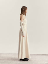 Load image into Gallery viewer, Wheat Strapless Dress (Gloves included)