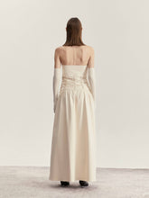 Load image into Gallery viewer, Wheat Strapless Dress (Gloves included)