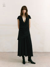 Load image into Gallery viewer, Ink Fan Layered Dress