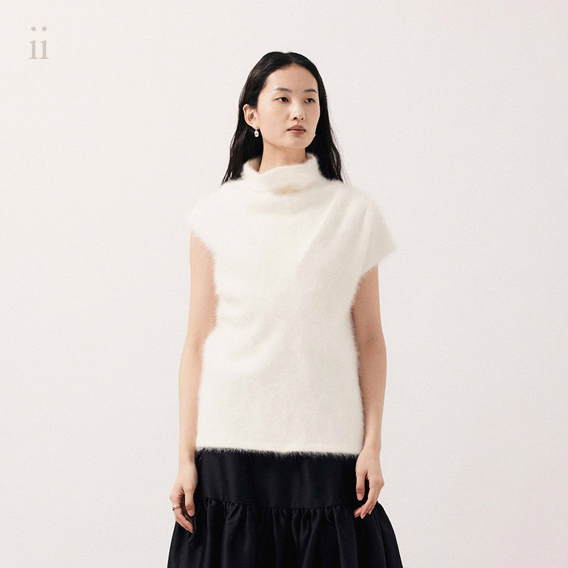 Snow Otter Wool Knit Top