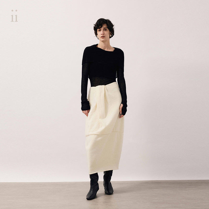 Frost Wool Bud Skirt