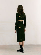 Load image into Gallery viewer, Basil Cut-out Dress
