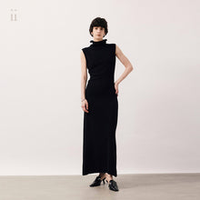 Load image into Gallery viewer, Black Poet Cashmere Dress Set
