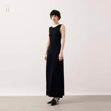 Load image into Gallery viewer, Black Silk Wool Dress
