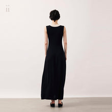 Load image into Gallery viewer, Black Silk Wool Dress
