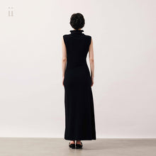 Load image into Gallery viewer, Black Poet Cashmere Dress Set
