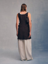 Load image into Gallery viewer, Umber Silk U-neck Dress
