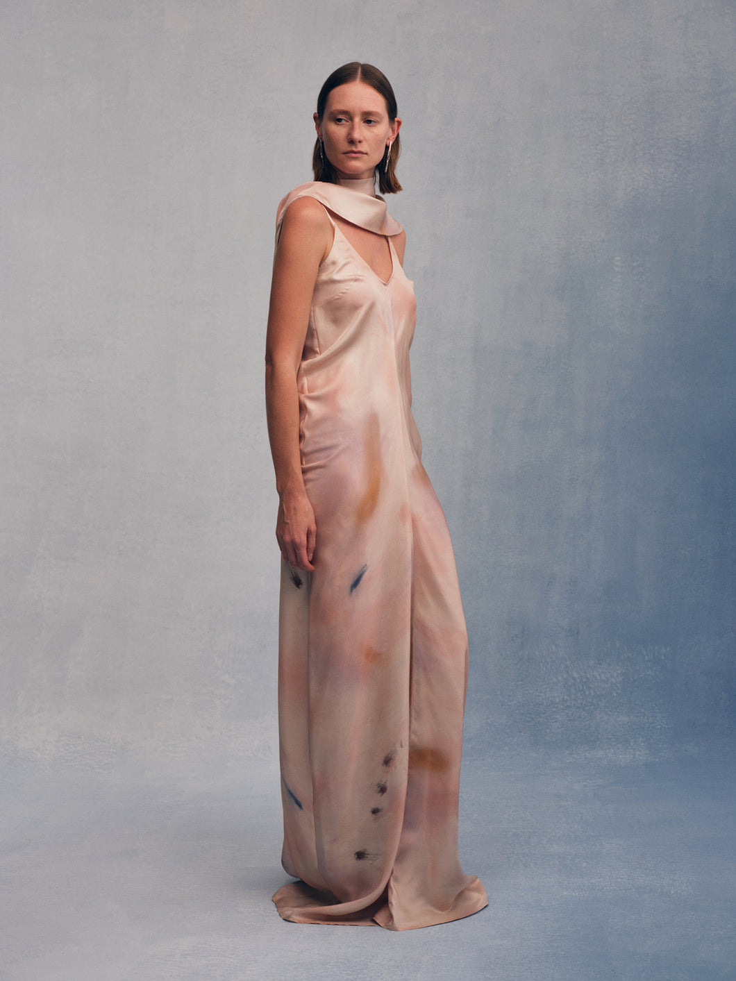 Foggy Blush Silk Silence Dress