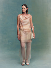 画像をギャラリービューアに読み込む, Foggy Blush Silk Merino Wool Top
