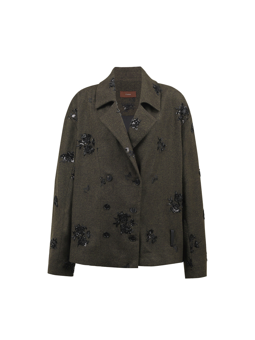 Umber Embroidery Wide Jacket