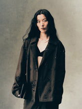 画像をギャラリービューアに読み込む, Umber Embroidery Wide Jacket
