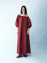 Load image into Gallery viewer, Plum Off Shouler Cozy Dress
