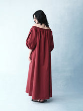 Load image into Gallery viewer, Plum Off Shouler Cozy Dress

