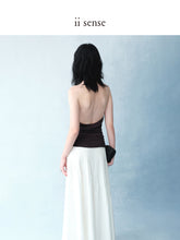 Load image into Gallery viewer, Black Cozy Halterneck Top
