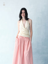 Load image into Gallery viewer, Ivory Cozy Halterneck Top
