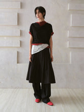 Load image into Gallery viewer, Black Cozy Wide-neck Tee
