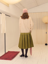 将图片加载到图库查看器，Almond Cashmere Layered Collar Sweater
