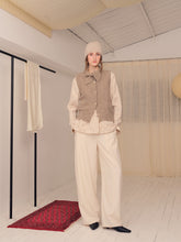 画像をギャラリービューアに読み込む, Oat Cashmere Tie-up Knit Top
