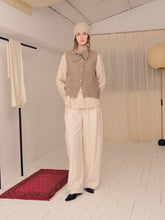 画像をギャラリービューアに読み込む, Oat Cashmere Tie-up Knit Top

