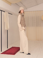 画像をギャラリービューアに読み込む, Oat Cashmere Tie-up Knit Top
