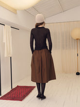Load image into Gallery viewer, Umber Cotton Round Skirt

