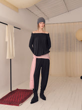 Load image into Gallery viewer, Stone Pleated Off-shoulder Top
