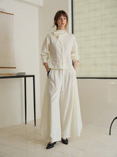 Load image into Gallery viewer, Ivory Fold Collar Shirt
