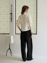 Load image into Gallery viewer, Ivory Fold Collar Shirt

