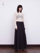Load image into Gallery viewer, Black Pleated Maxi Skirt
