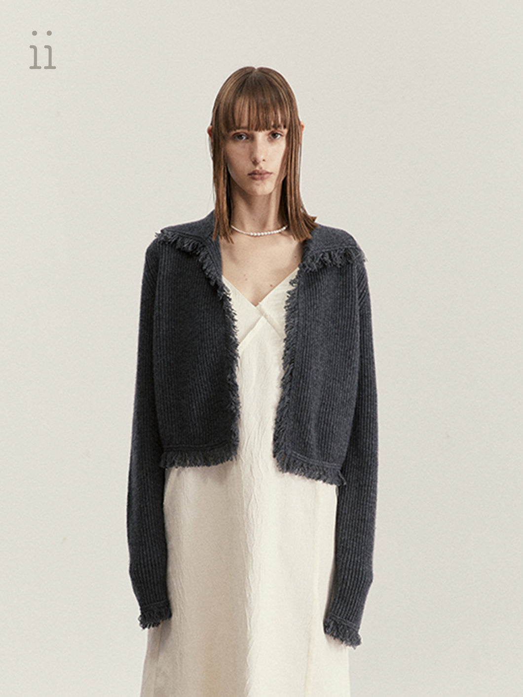 Cashmere Fringe Cardigan