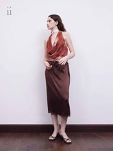 Load image into Gallery viewer, Umber Soft SIlk Skirt
