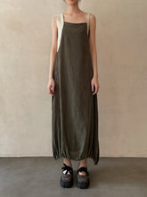 Load image into Gallery viewer, Olive Asymmetric Strap Dress
