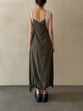 Load image into Gallery viewer, Olive Asymmetric Strap Dress
