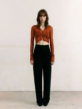 Load image into Gallery viewer, Orange Wine Fragment Cardigan
